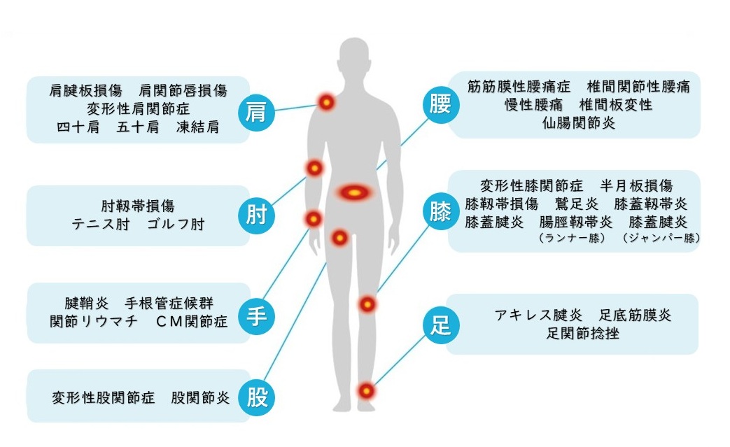 治療可能な疾患一覧